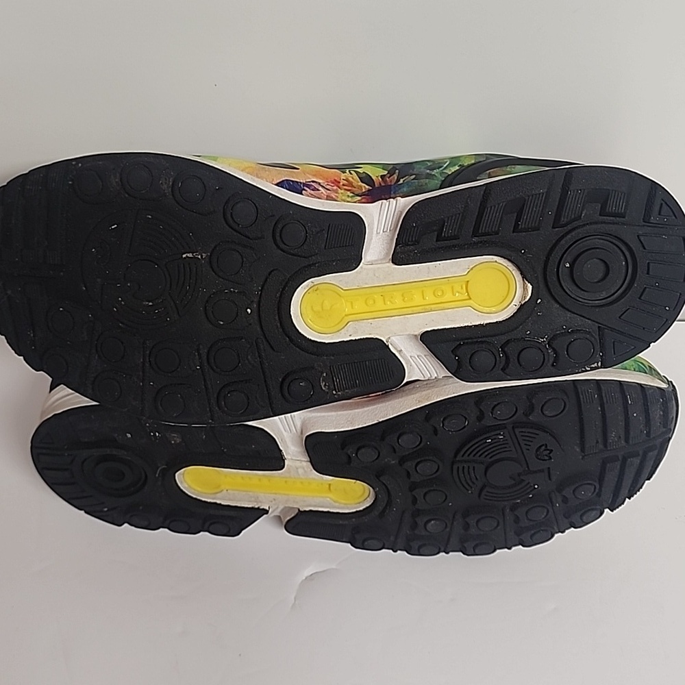 ADIDAS TORSION Multicolor floral artistic trainer sneakers UNISEX 6.5M/8W RARE!! - Picture 7 of 12